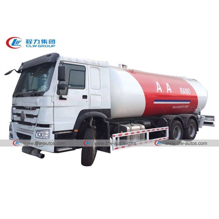 Nigeria Howo 290HP 10Tons LPG Gas Rigid Truck
