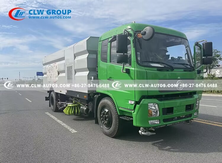 5 4x2 road washing and sweeping truck
