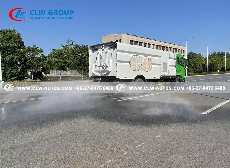 11dongfeng 4x2 cummins 210hp road cleaning truck