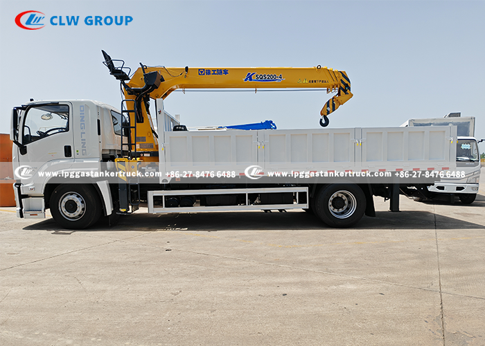 5isuzu crane truck with straight boom crane 5isuzu crane truck with straight boom crane