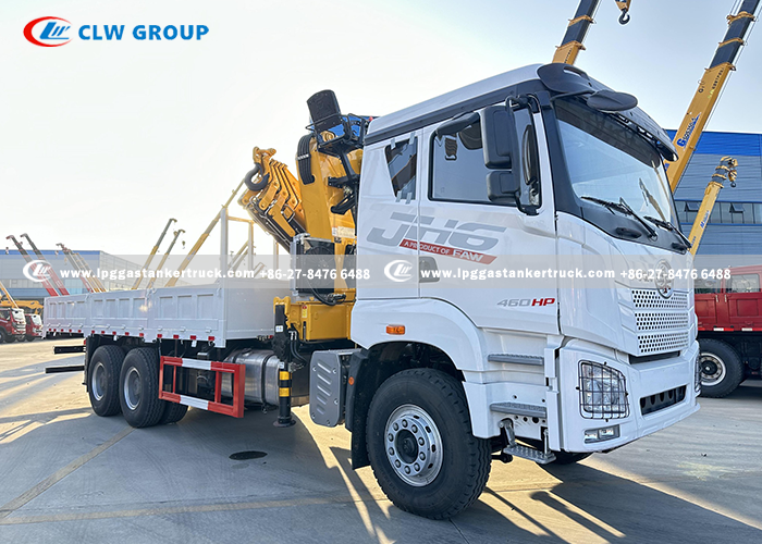 3faw jh6 crane truck with xcmg crane