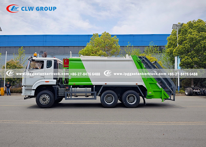 11sinotruk hohan 18m compactor garbage truck